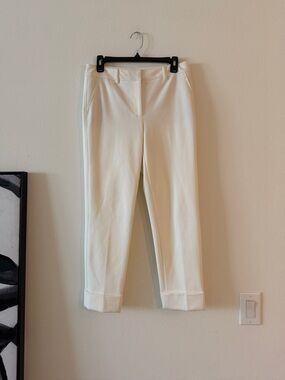 White House Black Market Cropped Cuffed Pants
